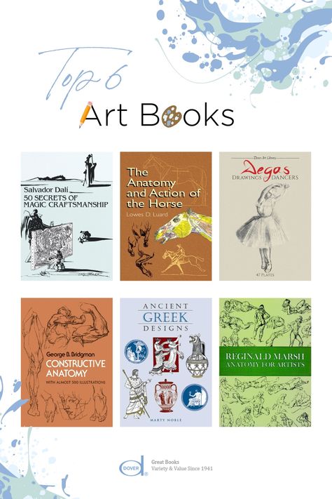 Whatever your interest in art - from history and theory to learning drawing and calligraphy - you'll find a wealth of invaluable books here. This category includes our vast collection of royalty-free art volumes, illustrations, and designs! www.doverpublications.com/art Best Art Books, Cinematic Art, Learning Drawing, Art Notes, Mood Bored, Drawing Books, Study Art, Best Study Tips, Bulletin Journal Ideas