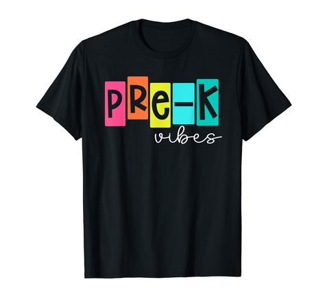 PRICES MAY VARY. Pre-K Vibes shirt is a funny Back to school clothes for any PreK that wants to go back to school in style. Wear this cute Pre-K tshirt for teachers and students, surprise your classroom in your first day of school. Team Pre-K rocks! If Pre-K is your jam, go back to school and let everyone know that you're now part of the Pre-K squad with this Pre-K tee for boys girls kids. First day of school outfit for anyone ready to crush Pre-K. Pre-K here i come Lightweight, Classic fit, Dou Prek Shirts, Kids First Day Of School, First Day Of Pre K, Back To School Clothes, First Day Of School Outfit, Going Back To School, Back To School Outfits, School Outfit, First Day Of School