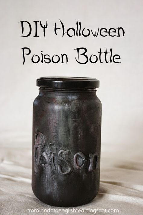 Poison Bottles, Poison Bottle, English Country Decor, English Decor, English Tea, Easy Diy Halloween, Diy Halloween, Halloween Diy, Fall Halloween