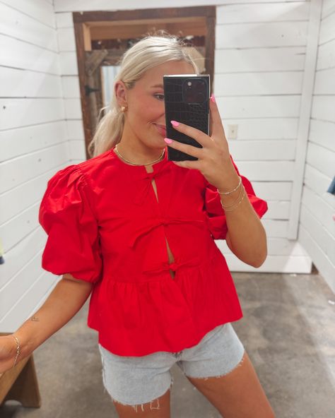 The CUTEST tops for the 4th of July holiday!! Shop them now in-store until 6pm ❤🤍💙 Men Workwear, 2024 Wardrobe, July Outfits, School Dance Dresses, Hotty Toddy, Twisted X Boots, Casual Preppy Outfits, Trendy Top, Gameday Outfit