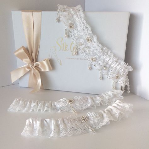 The Gorgeous Dream Wedding Garter Set Cherish - Silk Garters