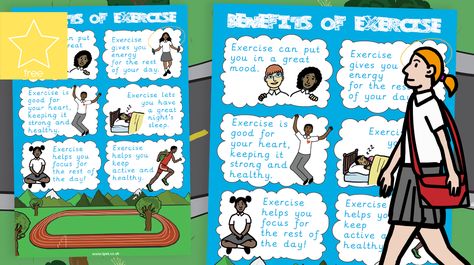 The Benefits of Exercise Poster A great reminder for all the reasons why exercise is so beneficial. Perfect for Walk to School week or an active focus on healthy living and fitness. We celebrate walk to school week every year and it is a great opportunity to highlight the importance of getting daily exercise and the positive impact walking to schoo... - www.tpet.co.uk - Classroom Resources by Teacher's Pet Important Of Exercise Poster, Uk Classroom, Exercise Poster, Why Exercise, Teacher's Pet, Key Stage 1, Walk To School, School Week, Daily Exercise