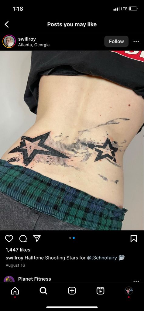 Super Star Tattoo, Half Tone Tattoo, Half Tone, Star Tattoo, Planet Fitness Workout, Star Tattoos, Super Star, Love Island, First Tattoo