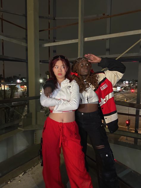 Pop Concert Outfit, Rap Concert Outfit, House Outfit, Rap Concert, Inspo Photoshoot, Outfits Baggy, Kpop Concert Outfit, Kpop Concert, Red Costume