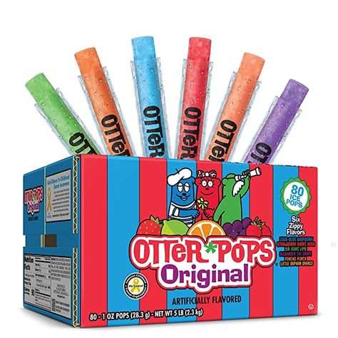 Otter Pops Freezer Ice Bars, Fat Free Ice Pops, Original Flavors (80 - 1 oz pops) Freezer Pops, Best Frozen Meals, Juice Bars, Otter Pops, Freeze Pops, Ice Bars, Ice Pop, Frozen Treat, Juice Bar