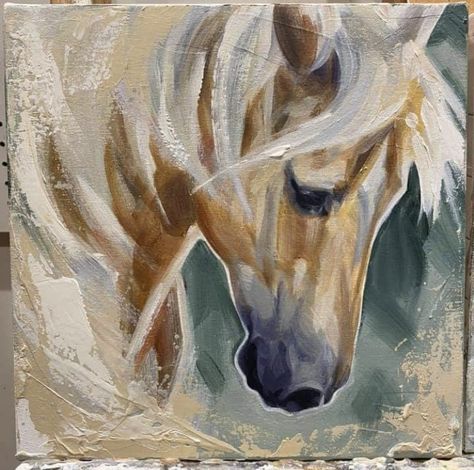 Painting Ideas On Canvas Horse, Diy Horse Painting, Horse Painting Ideas On Canvas, How To Paint A Horse Acrylic, Horse Painting On Canvas Easy, Acrylic Animal Paintings Easy, Painting Ideas On Canvas Animals, Horse Painting Tutorial, Easy Horse Painting