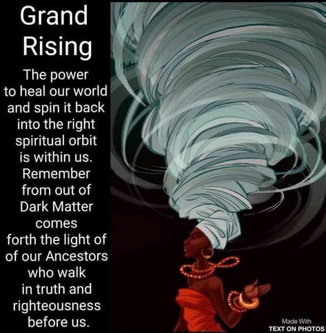 Charmaine Simpson on LinkedIn: Grand Rising Global Family ❤️🖤💚✊🏾 Grand Rising, Good Night Sweet Dreams, Dark Matter, Text On Photo, The Kingdom Of God, Mental Wellness, Change The World, Love Art, Spirituality