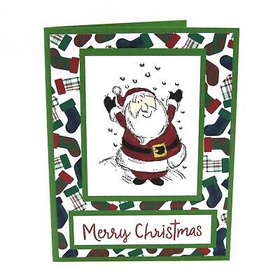 Cards are stamped with the Stampin' Up! logo in compliance with Stampin' Up! White envelope included (not from Stampin' Up!). Small Christmas Cards Handmade, Stocking Christmas Cards, Hand Stamped Christmas Cards, Stampin Up Christmas Cards 2019-2020, Su Christmas Cards, Christmas Cards Stampin Up Ideas, Stampin Up Christmas Cards 2024, Stampin Up Cards Newest, Christmas Tree Cards Handmade