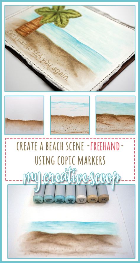 Copic Blending, Chameleon Markers, Copic Tips, Copic Color Chart, Copic Tutorials, Copic Colors, Marker Coloring, Copic Markers Tutorial, A Beach Scene