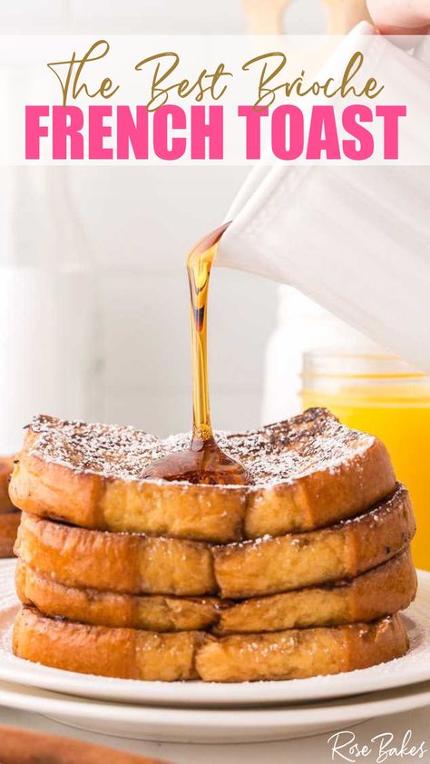 stack of french toast with syrup being poured onto it. Breakfast Ideas French Toast, Breakfast Airfryer, Air Fryer French Toast, Crusty French Bread, Brioche French Toast, Best French Toast, Airfryer Recipes, Popular Food, Blogger Photos