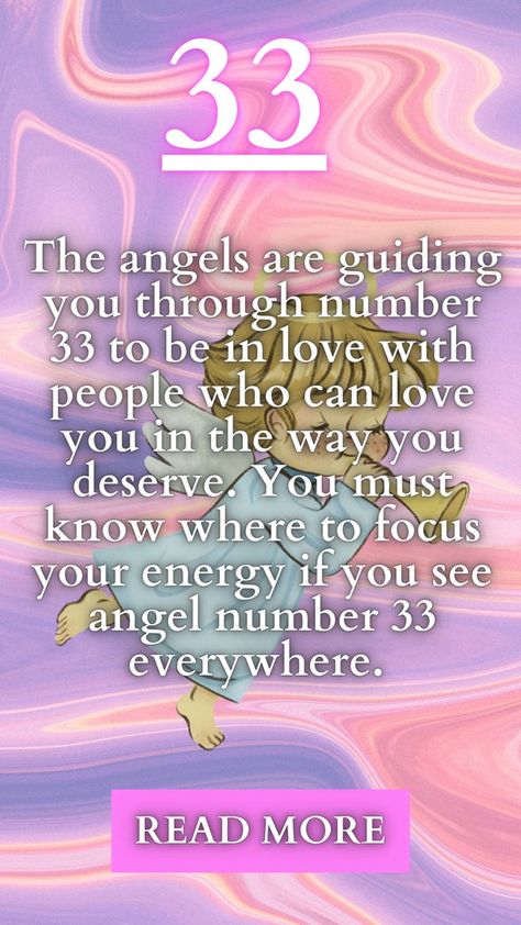 The angels are guiding you through number 33 to be in love with people who can love you in the way you deserve. You must know where to focus your energy if you see angel number 33 everywhere. 33 Angel Number Meaning, 7 Angel Number, 33 Meaning, 33 Angel Number, Spiritual Angels, Angel Spirit, Angel Number Meaning, To Be In Love, Angel Number Meanings