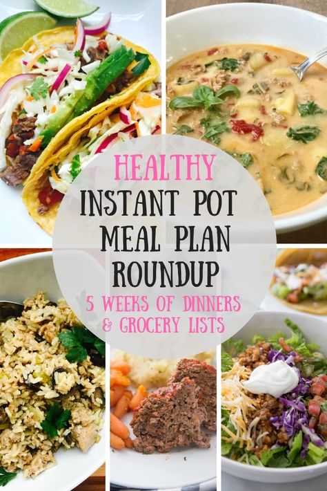 Looking for some Healthy Instant Pot Meal Plan Inspiration?  I have taken all of my favorite weekly Instant Pot Meal Plans and put them in one place! Instant Pot Meal Plan, Confessions Of A Fit Foodie, Easy To Digest Foods, Healthy Instant Pot, Desayuno Keto, Weight Watchers Meal Plans, Meal Plan Grocery List, 21 Day Fix Meal Plan, 2b Mindset