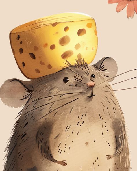 Meet the cutest cheese connoisseur in the digital world, crafted with love by Midjourney 6.0. This adorable mouse with a passion for the finer things in life is here to bring a smile to your day. 🐭🧀✨ Perfect for adding a touch of whimsy to any space, this delightful piece is a testament to the joy that art can bring into our lives. Find this charming character and more unique artwork at http://bytesofme.etsy.com 🎨 #Mouse #Cheese #Cute #Art #DigitalArt #Etsy #HomeDecor #Illustration #Adorab... Cheese Drawing, Art Test, Mouse Illustration, Cute Mouse, Digital World, Start Now, Unique Artwork, Animal Illustration, Children Illustration