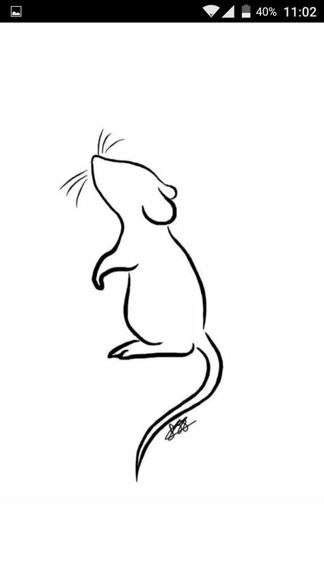 Cartoon Mouse Tattoo, Fine Line Mouse Tattoo, Rat Line Drawing, River Rat Tattoo, Rat Outline Tattoo, Lab Rat Tattoo, Rat Tattoo Cute, Tiny Mouse Tattoo, Mouse Tattoo Simple