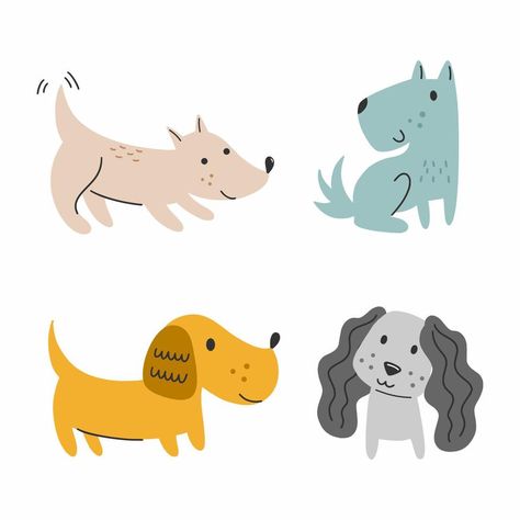 Cute Dog Character, Yoga Dog, Pet Resort, Dog Cafe, Dog Yoga, Vector Silhouette, Dog Vector, Dog Illustration, Dog Pin