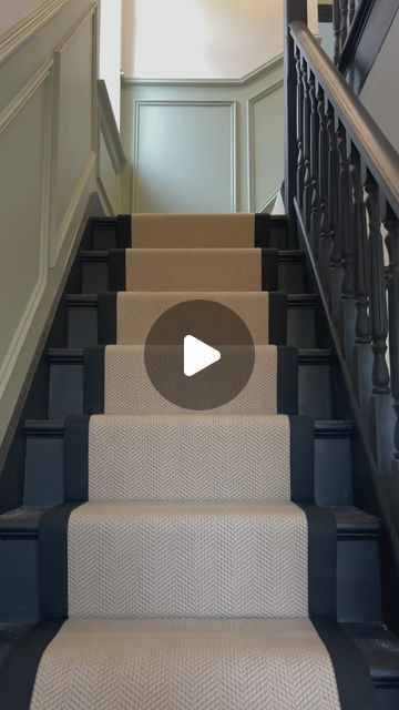 Floor Street on Instagram: "The viral green home… 🤭🤩 what do you all think of this home finished? 🪵 Desert Oak Herringbone 🧶 Tehran Stair Runner #floorstreet #homebeforeandafter #homeinterior #interiordesign #stairrunner #herringbonefloor" Herringbone Stair Runner, Hallway Inspiration, Herringbone Floor, Green Home, December 23, Stair Runner, Tehran, Devon, Herringbone