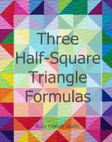 Triangle Formula, Half Square Triangle Quilts Pattern, Rag Quilt Tutorial, Quilting Math, Triangle Quilt Pattern, Hand Quilting Patterns, Triangle Quilts, Charm Packs, Half Square Triangle Quilts