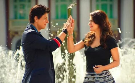 Shah Rukh Khan and Kajol - Dilwale (2015) Kajol Dilwale, Dilwale 2015, Varun Sharma, Shahrukh Khan And Kajol, Srk And Kajol, Srk Kajol, Kajol Devgan, Srk Movies, Rohit Shetty