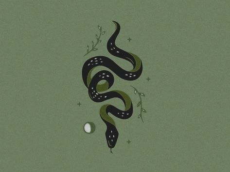 Snake Icon, Dark Green Wallpaper, Snake Wallpaper, Phone Template, Cute Snake, Snake Art, Dark Green Aesthetic, Green Snake, Year Of The Snake