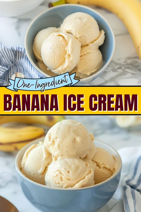 If you're craving creamy ice cream without the fuss (or calories), banana ice cream is a game changer. All you need are frozen banana chunks and a blender. Homemade Ice Cream Healthy, Banana Recipes Easy, Walnut Ice Cream, Banana Ice Cream Recipe, Creamy Ice Cream, Chocolate Covered Bananas, Keto Eating, Banana Nice Cream, 2024 Recipes