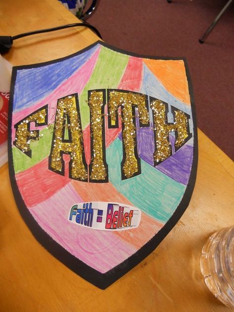 Armor Of God Lesson, Children's Church Crafts, Roi Arthur, Bible Story Crafts, Shield Of Faith, Bible Teacher, Bible School Crafts, Christian Crafts, Bible History