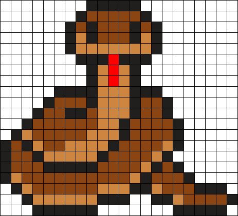 Minecraft Templates, Game Crafts, Perler Beads Ideas, Perler Designs, Modele Pixel Art, Pokemon Bead, Pixel Art Pokemon, Piskel Art, Pokemon Perler Beads