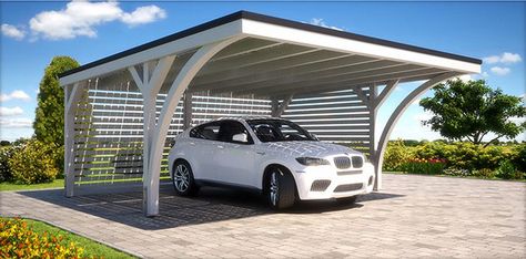 Free Standing Carport, Cantilever Carport, Parking Plan, Car Porch Design, Wooden Carports, Carport Modern, Modern Carport, Solar Carport, Covered Parking