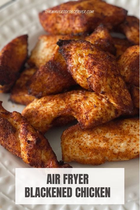 Air Fryer Blackened Chicken, Oh Snap Macros, Bbq Flatbread, Chicken Fettuccini Alfredo, Flatbread Pizzas, Fettuccini Alfredo, Air Fryer Recipes Snacks, Meal Rotation, Blackened Chicken