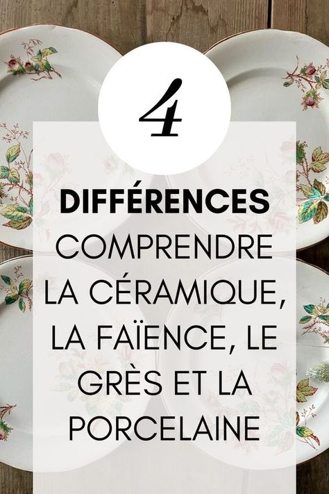 Pas toujours facile de reconnaître, différencier et comprendre les subtilités des arts de la table. On vous explique les différences entre les matériaux, leur histoire et comment les utiliser en décoration  #artdelatable #vaisselle #vaisselleancienne #ceramique #grès #faience #porcelaine