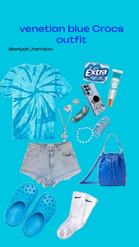 Blue Crocs, Crocs Outfit, Viral Post, Peppermint, Create Yourself, Cute Outfits, Blue