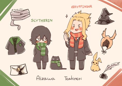 Harry Potter Crossover, Boku No Academia, A Level Art Sketchbook, Fandom Crossover, Harry Potter Anime, All Might, My Hero Academia Memes, Buko No Hero Academia, Boku No Hero Academia Funny