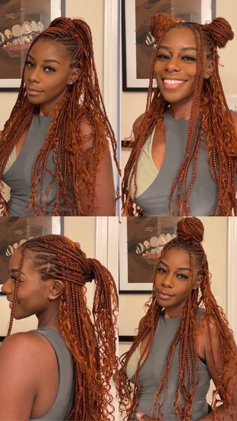 Flip Over Braids, Church Friends, Hairstyle Black, Cute Box Braids, Different Braids, Braided Hairstyles For Black Women Cornrows, My Church, Cute Box Braids Hairstyles, Beautiful Curly Hair