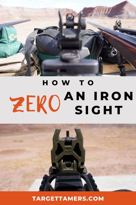 How to Zero Iron Sights on Pistol & AR-15 Iron Sights, Spotting Scopes, Red Dot Sight, Need To Know, Hunting, Design