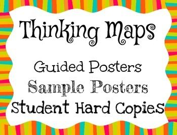 These posters are a great way to incorporate thinking maps across your entire curriculum. Included in your download: FOR ALL 8 MAPS* Ideas on ways to utilize the map* Questions that can encourage critical thinking* Class posters* Student blank copy 5 MATH POSTERS* Circle Map: Ways to make 46* Tree Map: Math Key Words * Brace Maps: - Fractional parts- Place value* Bridge Map: Related Multiplication The math posters are for sale separately at my store. Thinking Maps Math, Science Presentation, Math Key Words, Holiday Classroom Activities, Kindergarten Blogs, Flow Map, Thinking Map, Kindergarten Classroom Management, Tree Map