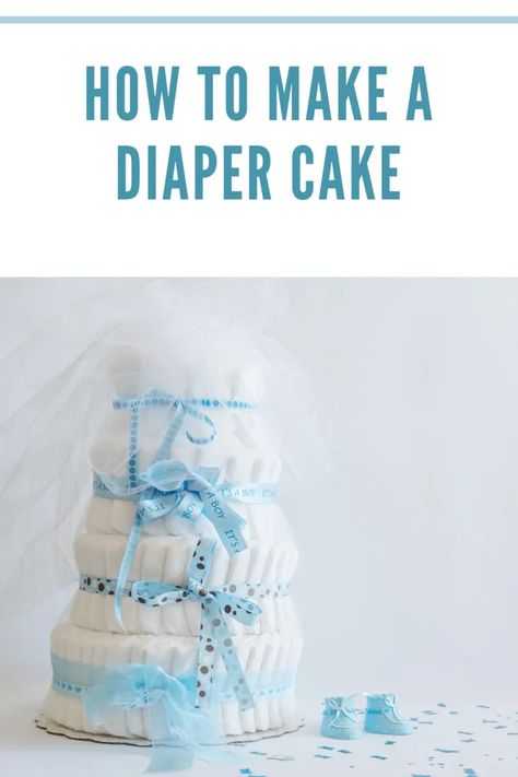 A diaper cake is not really a cake that you can eat, but it sure does look like a cake, only that it is made of diapers. #diapercake #howtomakeadiapercake Princess Diaper Cakes, Creative Baby Shower Gifts, Diaper Cake Instructions, Diaper Cake Boy, Creative Baby Shower, Baby Shower Diaper Cake, Baby Diaper Cake, Baby Boy Cakes