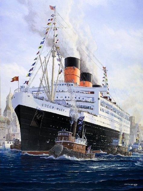 The Chris Butler Art Gallery Marine Artwork, Maritime Poster, Cunard Ships, Butler Art, Steam Ship, Uss America, Titanic Ship, Navy Art, Cunard Line