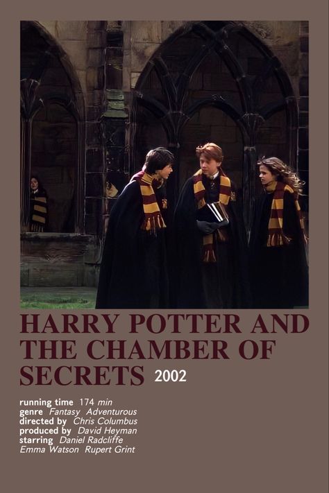 Harry Potter Polaroid, Chamber Of Secrets Poster, Chris Columbus, The Chamber Of Secrets, Harry Potter And The Chamber Of Secrets, Polaroid Poster, Chamber Of Secrets, Motion Picture, Movie Tv