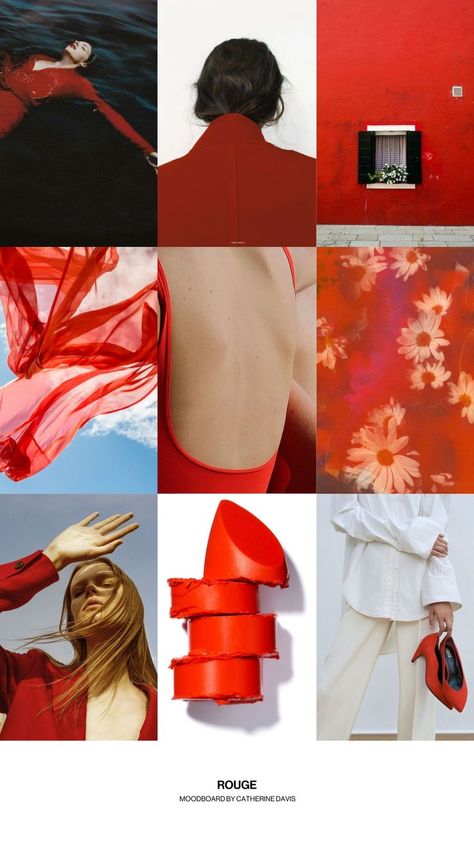 Inspiration moodboard curated by @CatherineDavis__. Full board with pins on profile. // Red aesthetic. Red and black. Red and blue. Red flowers. Red wall. Red fabric. Red lipstick. Red shoes. Red blazer. Moodboard. Vision board. Design inspiration. Color palette. Aesthetic Red And Black, Vision Board Design, Instagram Grid Design, Inspiration Moodboard, Instagram Template Design, Red Wall, Aesthetic Red, Fabric Red, Lipstick Red