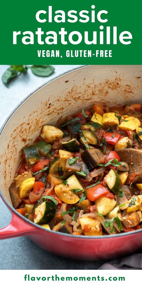 Easy Rattatouie, Ratatouille Recipes, Easy Ratatouille Recipe, French Ratatouille, Easy Ratatouille, Meal Prep Vegan, Easy Ratatouille Recipes, Cultural Foods, Eggplant Recipes Easy