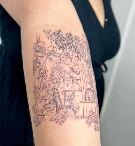 Kiki's Delivery Service Tattoo Simple, Kiki Tattoo, Greenhouse Tattoo, Ghibli Tattoo Kiki, Kiki's Delivery Service Tattoo, Kiki's Delivery Service Black And White, Gigi Kiki�’s Delivery Service Tattoo, Gigi Kiki’s Delivery Service, Tattoo Spots