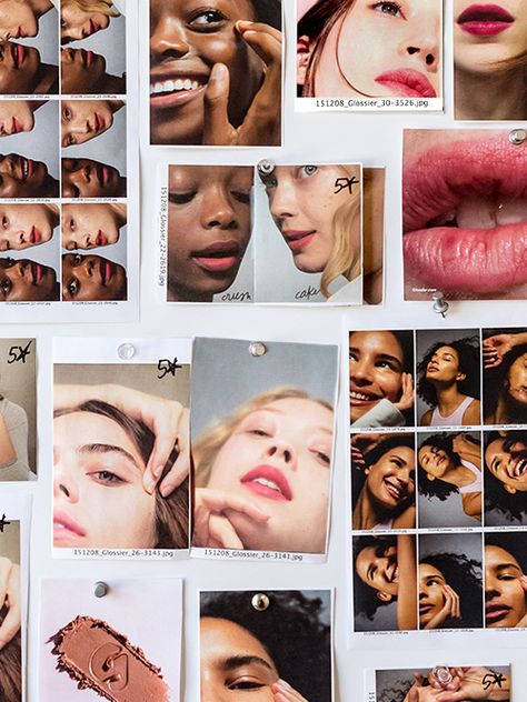 Glossier Photoshoot, Glossier Photography, Beauty Campaign, Makeup Campaign, Glossier Graphic Design, Glossier Product Photography, Glossier Advertising, Glossier Branding, Glossier Dotcom Swatches