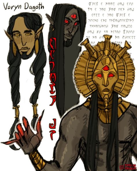 Dagoth Ur, Skyrim Fanart, Elder Scrolls Lore, Scrolls Game, Skyrim Art, Elder Scrolls Art, Elder Scrolls Skyrim, Dark Elf, Oblivion