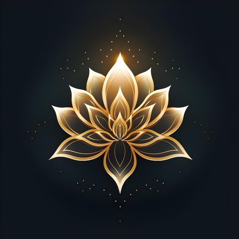 Photo geometric design of lotus filled w... | Premium Photo #Freepik #photo Logo Flower Design, Lotus Flower Illustration Design, Lotus Vector Illustration, Lotus Graphic, Golden Lotus Flower, Lotus Flower Graphic Design, Lotus Flower Logo Design, Lotus Designs, Massage Logo