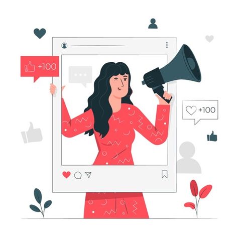 Online Reputation Management, Niche Marketing, Business Illustration, Content Marketing Strategy, Instagram Influencer, Flat Illustration, Social Media Influencer, Influencer Marketing, Marketing Company