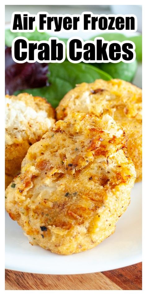 Air Fryer Frozen Crab Cakes, Air Fry Crab Cakes, Crab Cakes In Air Fryer, Pickled Bologna, Crab Cakes Recipe Best, Air Fryer Crab Cakes, Easy Crab Cakes, Frozen Crab Cakes, Crab Cake Appetizer