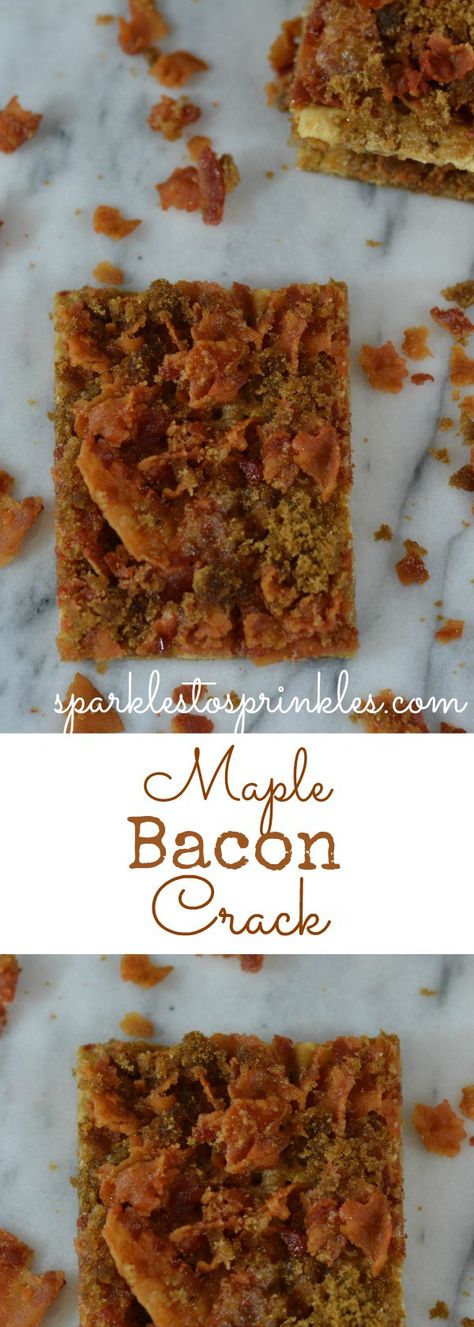 It's only fair to share... Maple Bacon Crack   What can I say other than I love CRACK!! Haha I seriously have made more crack recipes, I think my kids may start telling their friends that their mom makes crack all the time.  But seriously before you all report me, check out all of my other crack recipes, I think you will love them all! My crack recipes are usually all sweet.  This maple bacon crack is the first savory and sweet crack recipe I have made and let me tell you it is delicious!... Maple Bacon Crackers Brown Sugar, Maple Bacon Crackers, Bacon Cracker, Bacon Appetizers, Cracker Recipes, Maple Bacon, What Can I Say, Holiday Events, Salty Snacks