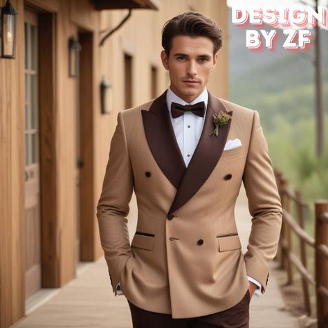 Fashion Suits For Men Classy, 2 Piece Suits For Men, Pant Coat For Men, Coat Pant For Men Suits Wedding, Brown Suit Wedding, Dressing Sense For Men, Stylish Suits For Men, Trending Suits, Coat Pant For Men