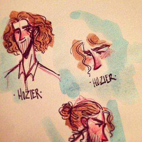 Hozier  From:http://celebratingfanarthozier.com Hozier Doodles, Hozier Fan Art, Hozier Drawing, Hand Doodles, Doodle Characters, Art Sites, Hozier, Dragon Pictures, Character Drawing