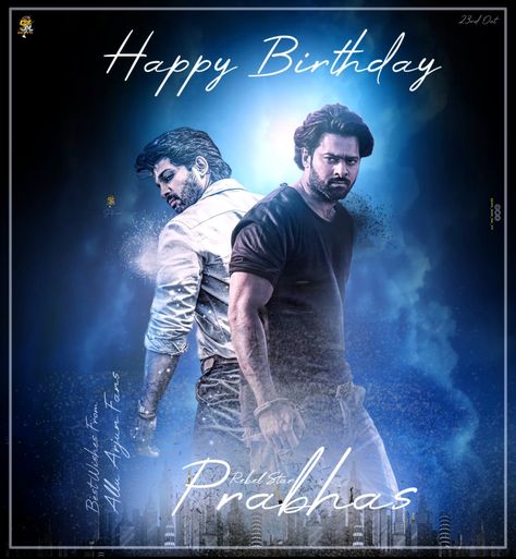 Happy Birthday Prabhas Best Wishes From Allu Arjun Fans // SK Edits // Happy Birthday Prabhas, Allu Arjun Photos, Free Android Wallpaper, Wallpaper Photo Hd, Friendship Photos, Blurred Lights, Beast Wallpaper, Pencil Sketch Images, Army Girlfriend Pictures