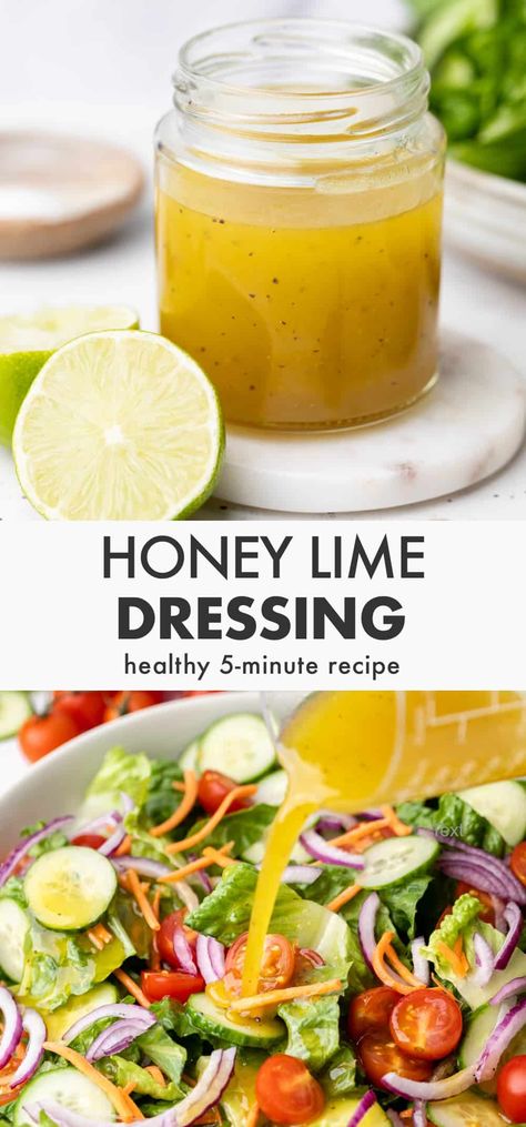 Honey Cilantro Lime Dressing, Honey Mustard Lime Vinaigrette, Lime Honey Dressing, Honey Lime Dressing For Salad, Mango Lime Dressing, Cheddars Honey Lime Dressing Recipe, Texas Roadhouse Honey Lime Dressing, Honey Lime Vinaigrette Salad Dressings, Ginger Lime Dressing